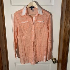 FDJ (French Dressing Jeans) button down blouse
